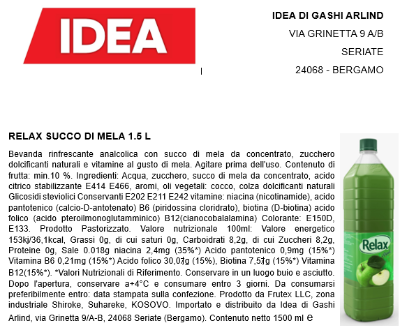 Relax Mela Verde 1.5L x 6