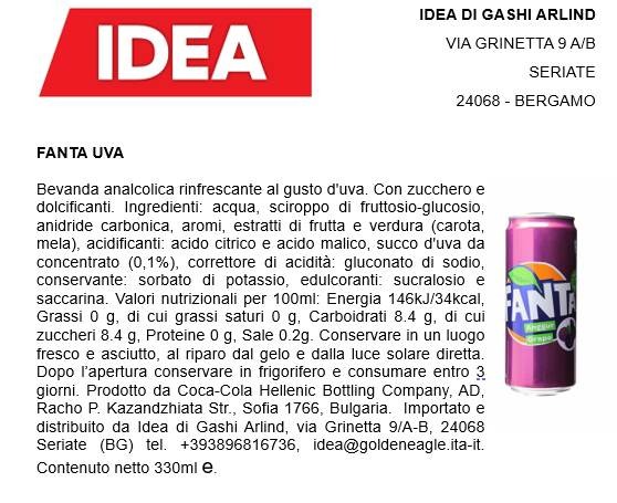 Fanta Grape 330ml x 12