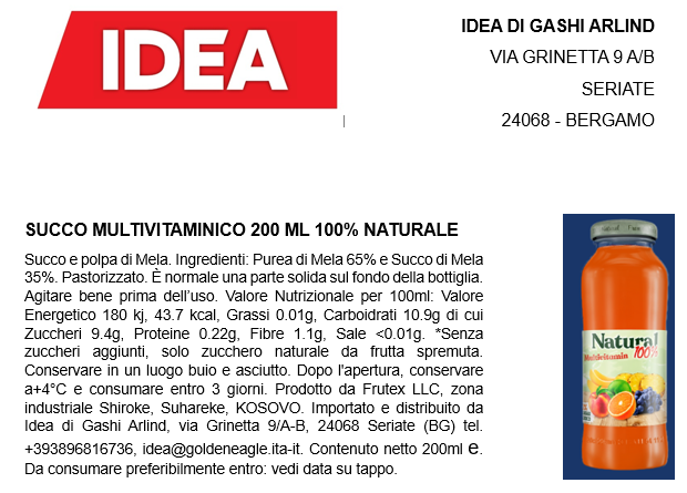 100 % Natural Multivitamina 200ml