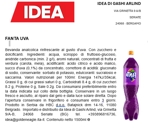 Fanta Uva 1,5L x 6
